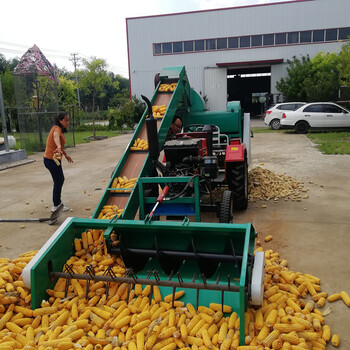 自走式打玉米机产量高大型玉米脱粒机打棒子机背负式苞米机