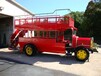 定制网红街景双层巴士餐车模型