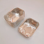 方形铝箔容器深快餐保鲜打包饭盒烧烤锡纸一次性餐具天津工厂