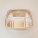 小型正方形铝箔容器餐具锡纸厨具餐饮家庭美食用箔式烘焙盘