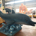 自贡仿真动物模型制作厂家仿真海豚骑乘海洋动物仿真设计