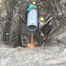 北京顶管施工现场疏通管道大口径管道非开挖顶管施工图片