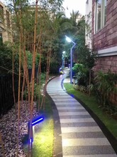 小区铝型材庭院灯现代庭院灯3米方形3.5/4米7字型铝型材景观灯