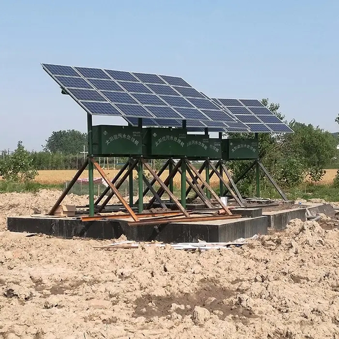 一体化污水处理设备太阳能微动力现场安装包验收