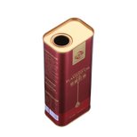 厂家个性化定制600mL亚麻籽油方形罐，食用油马口铁方形罐图片3
