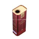 厂家个性化定制600mL亚麻籽油方形罐，食用油马口铁方形罐图片4