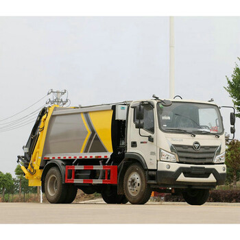 擺臂壓縮式垃圾車8方后裝壓縮垃圾車