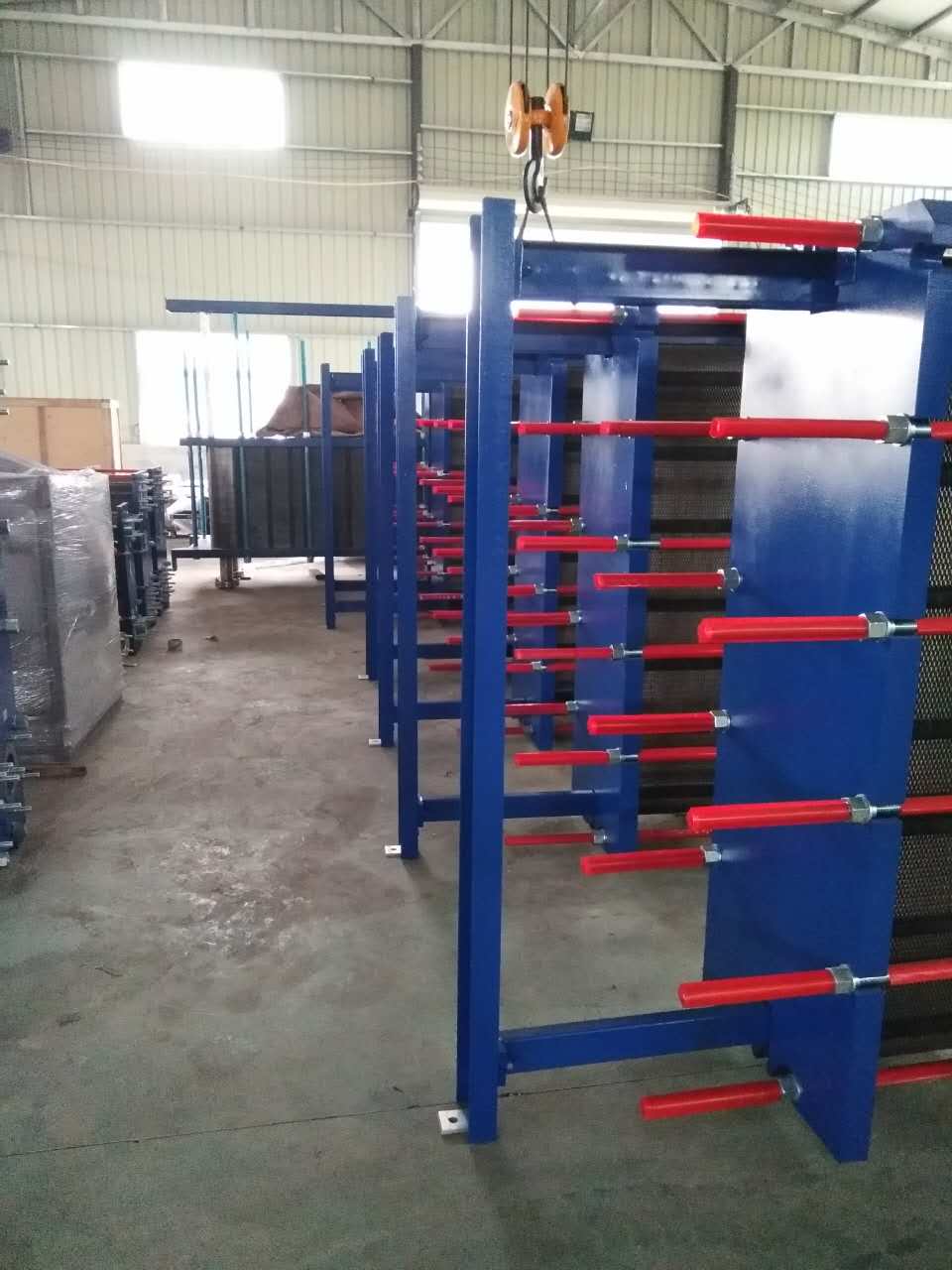 成都彭州化工厂生产工艺配套使用板式换热器管壳式换热器艾尔杰