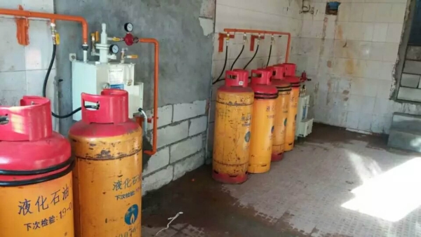 广州瓶装煤气房泄露报警器切断阀系统安装过消防检查