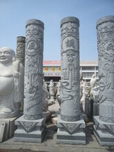 惠安海亨石业圆形浮雕龙柱方形刻字浮雕石柱刻字文化柱
