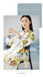 杭州女裝品牌絲輝印月真絲23夏桑蠶絲連衣裙印花連衣裙貨源圖片