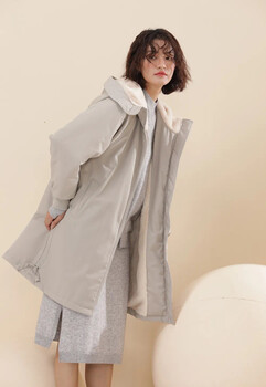 CP23冬休閑女裝貨源大版型羽絨服羊絨大衣走份批發(fā)貨源