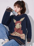 日韩休闲毛衣品牌女装折扣货源氧气主播工厂便宜货源