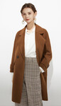 广州品牌女装尾货冬季女式外套羊绒大衣库存服装拿货