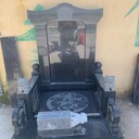 厂家生产中国黑石材山西黑墓碑黑色花岗岩墓碑