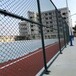 体育场地适用体育围网球场围栏网绿色包胶勾花网护栏