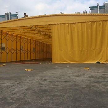 广西南宁移动推拉雨棚大型活动帐篷户外移动消毒蓬篮球场雨棚厂家