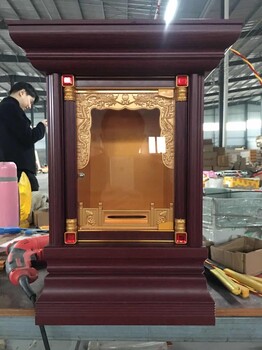 琉璃佛像铝合金佛龛摆件居家佛堂寺庙万佛墙千佛台供桌供佛