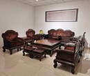 济宁传统大红酸枝沙发价格优惠缅甸花梨木沙发图片