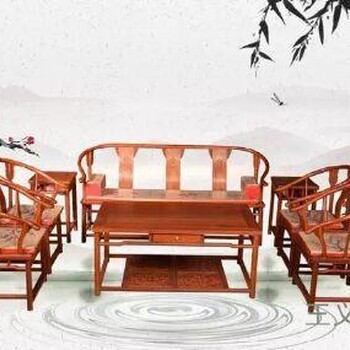 山东大红酸枝沙发坚硬，缅甸花梨家具