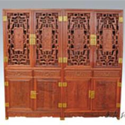 古典红木衣柜老料板,大红酸枝衣柜制作精良