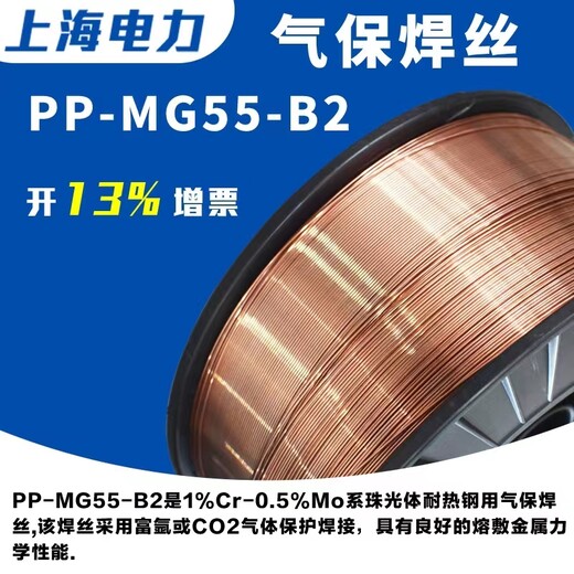 PP-MG55-1CM气体保护焊焊丝_耐热钢焊丝_ER55-B2焊丝