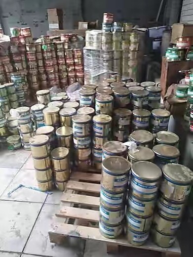 台州大量回收各种品牌油漆涂料
