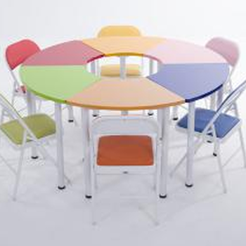团体活动桌椅（6色）GSWX-HDZY-6