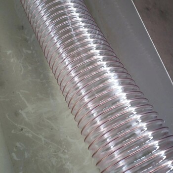 木工机械吸尘管除尘软管pu软管规格尺寸带钢丝的透明软塑料管