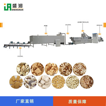 大豆蛋白素肉机械厂家拉丝蛋白生产设备高湿蛋白生产线