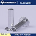 鋁鉚釘半空心鉚釘平頭半空心鋁鉚釘GB875半空心鋁鉚釘