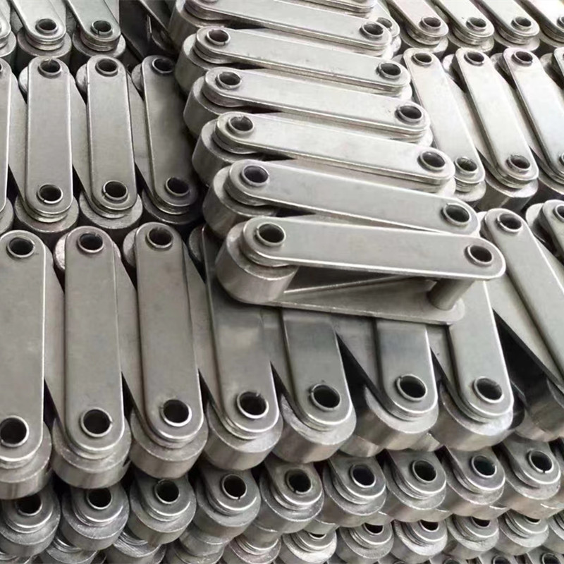 不锈钢传动链条工业输送用支持定做非双标双节距单双排链条链齿轮