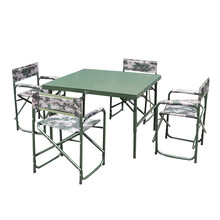 钢制野战餐桌便携式折叠餐桌