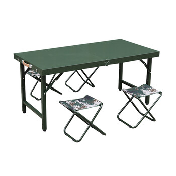 1.2米全折叠钢制野战作业桌便携式折叠桌