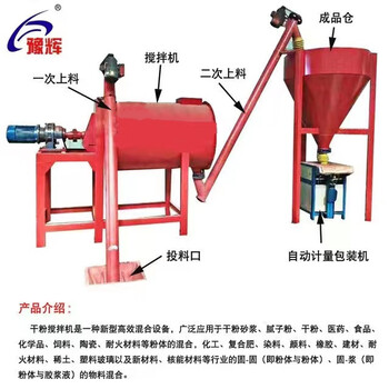 郑州豫辉O-3000砂浆搅拌机腻子粉搅拌机粉体混合机