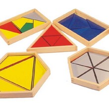 蒙特梭利托育教具幼儿园儿童早教玩具感统教具感官构成三角形图片