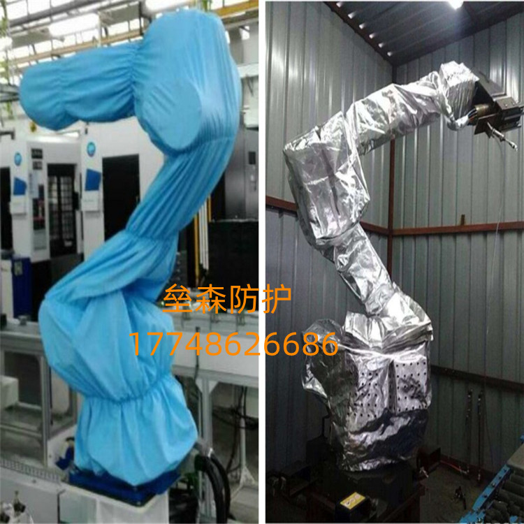 库卡机器人防护服压铸焊接机器人防护罩耐高温阻燃隔热厂家