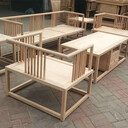 新中式实木家具客厅沙发北榆木家具单双三人沙发罗汉床茶几整套