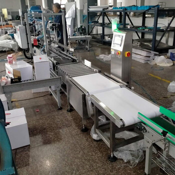 泡面檢重秤包裝缺斤少兩剔除秤