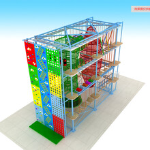 日字形三层拓展攀爬架+攀岩