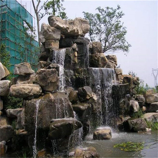 宜昌假山景观,公园景区玻纤塑石假山承包公司,精雕细琢