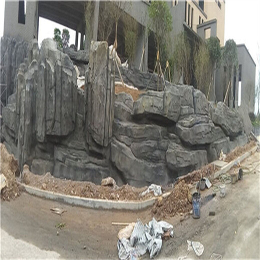 芜湖假山石,景区水泥石塑假山设计施工一体,结构牢固