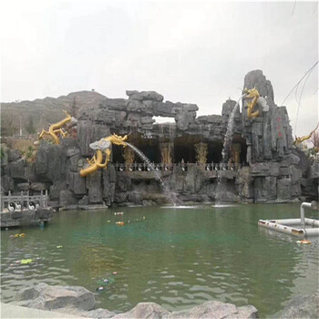 杭州石雕设计_杭州墙壁假山设计_杭州公园假山瀑布施工报价