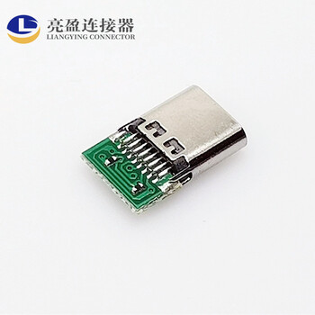 USB3.1TYPE-C母座夹板焊线式16p