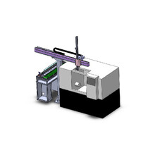 嵩祥定制CNC加工数控双机自动化一拖一单轴上下料机械手