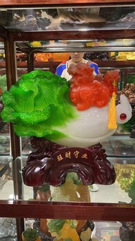 西安桌摆工艺品仿玉貔貅台摆家有貔貅，日进斗斗