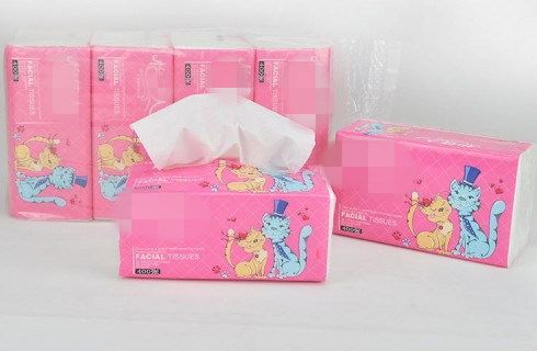 西安软包抽纸纸巾盒制作印广告LOGO一次性纸抽盒