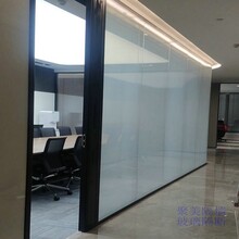 濟南聚美辦公室玻璃隔斷的安裝方案圖片