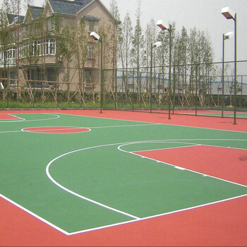 球场地坪漆，篮球场地坪漆，羽毛球场漆，威子水性漆