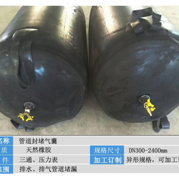 河南郑州DN400闭水试验气囊-高压封堵气囊现货批发价